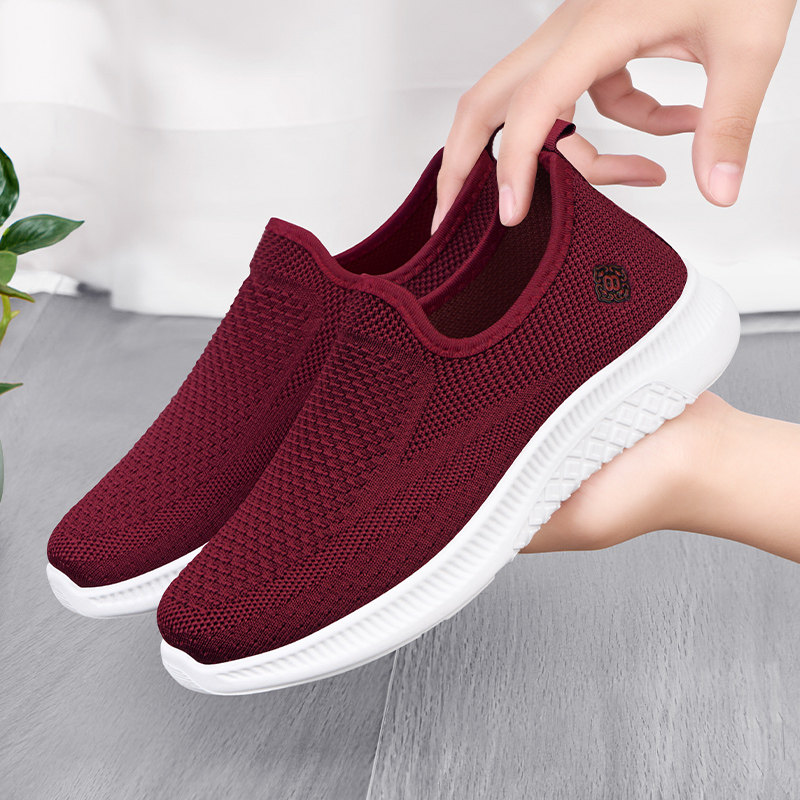 老北京布鞋女新款网面透气妈妈防滑时尚网鞋一脚蹬运动健步老人鞋,淘宝优惠券,粉丝福利购,淘宝优惠卷