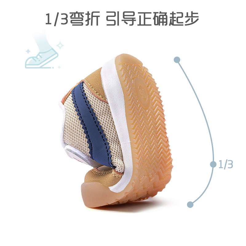 巴布青蛙男宝宝步前鞋2022春秋新款女童学步轻便网面软底婴儿鞋子 - 图1