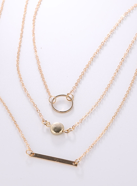 Hot Sale Fashion Statement Multilayer Necklace Multi-element