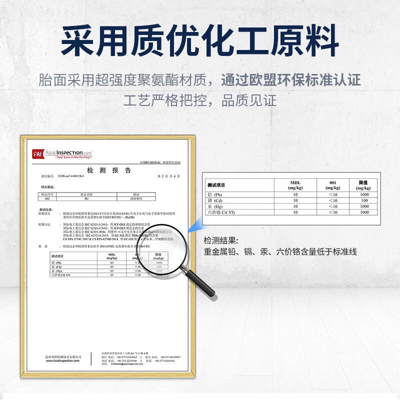 极速易得力中型脚轮4寸5寸6寸定向万向煞车高强度聚氨酯TPU万向轮-图0