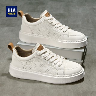 Heilan house men's shoes summer breathable mesh panel shoes for men 2025 new thin mesh shoes for men thick-soled white shoes for men