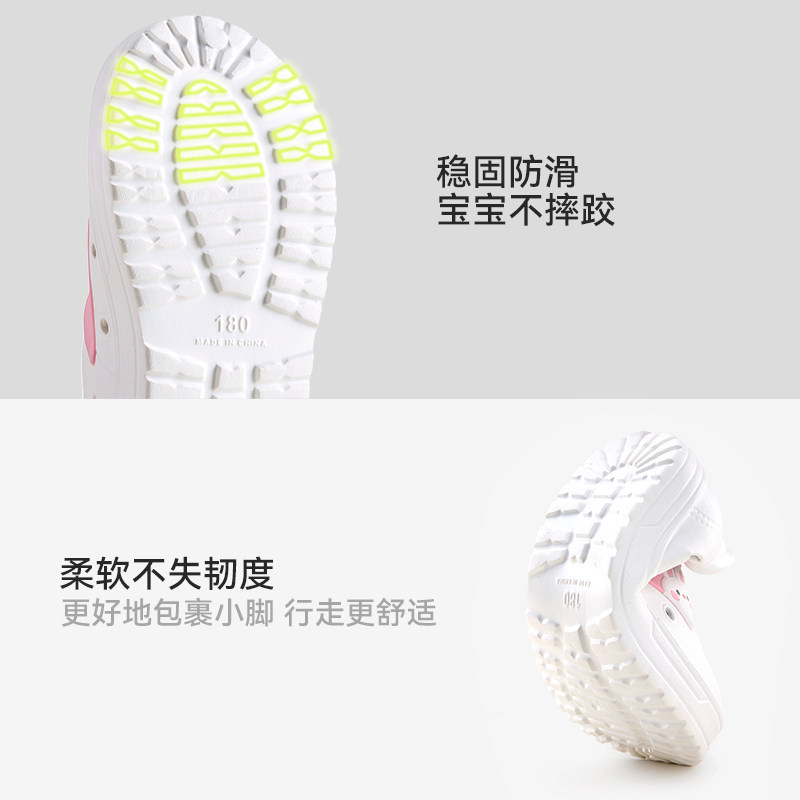 巴拉巴拉儿童洞洞鞋女童夏季宝宝凉鞋小孩卡通防滑男童沙滩小白鞋,淘宝优惠券,粉丝福利购,淘宝优惠卷