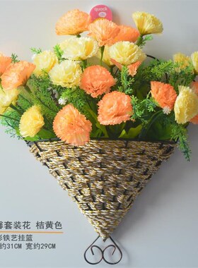 现货速发壁挂花艺套装挂壁花篮花假花绢花墙体装饰品墙面装饰品花