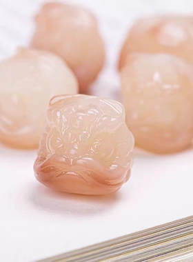 新品粉紫色醒狮菩提散珠子diy配饰菩提子文玩Q盘玩手链项链小金刚