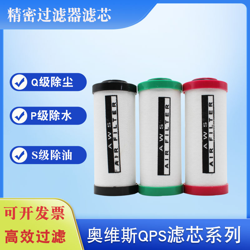 极速压缩空气精密过滤器滤芯QPS015/0F24/035空压机油水分离器AWS - 图0