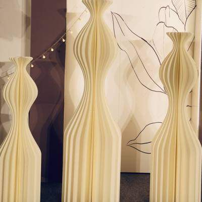 极速销婚庆道具手工花瓶变u形折柱路引纸质摺叠式圆柱迎宾区装饰,淘宝优惠券,粉丝福利购,淘宝优惠卷