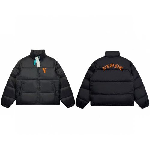 【现货】WE11DONE TRACK秋冬新款小标字母刺绣纯色羽绒服外套男 - 图2