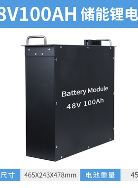 太阳能专用12V蓄电池户外储能48v100A电瓶供电大容量磷酸铁锂电池