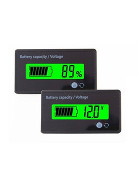 12V24V48V60V72V锂电池电量显示器铅酸电瓶剩余电量百分比电量表