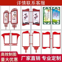 Scenic spot signs painted campus community windows village signs corporate culture road flags outdoor stainless steel