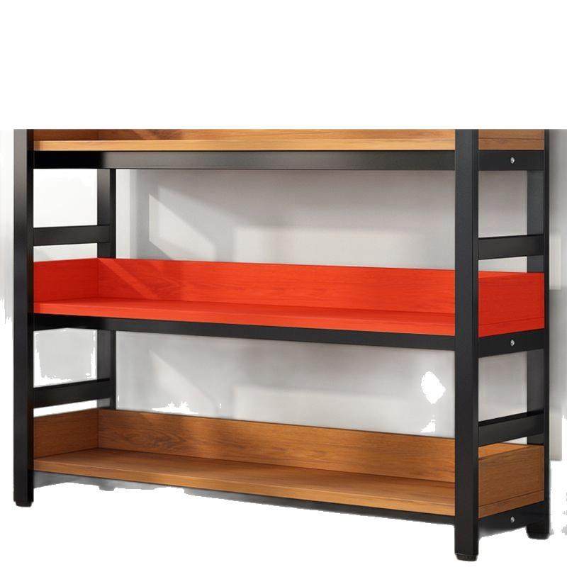 书架置物架落地书柜铁艺钢木货架储物架多层简易收纳客厅家用架子,淘宝优惠券,粉丝福利购,淘宝优惠卷