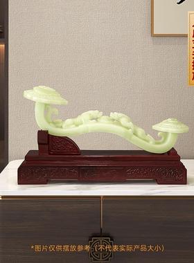 万福如意摆件招财客厅玄关电视柜博古架玉如意高档装饰品乔迁礼物