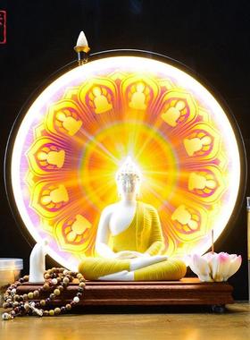 释迦摩尼菩提如来佛像创意客厅玄关装饰阿弥陀佛药师佛禅意佛摆件