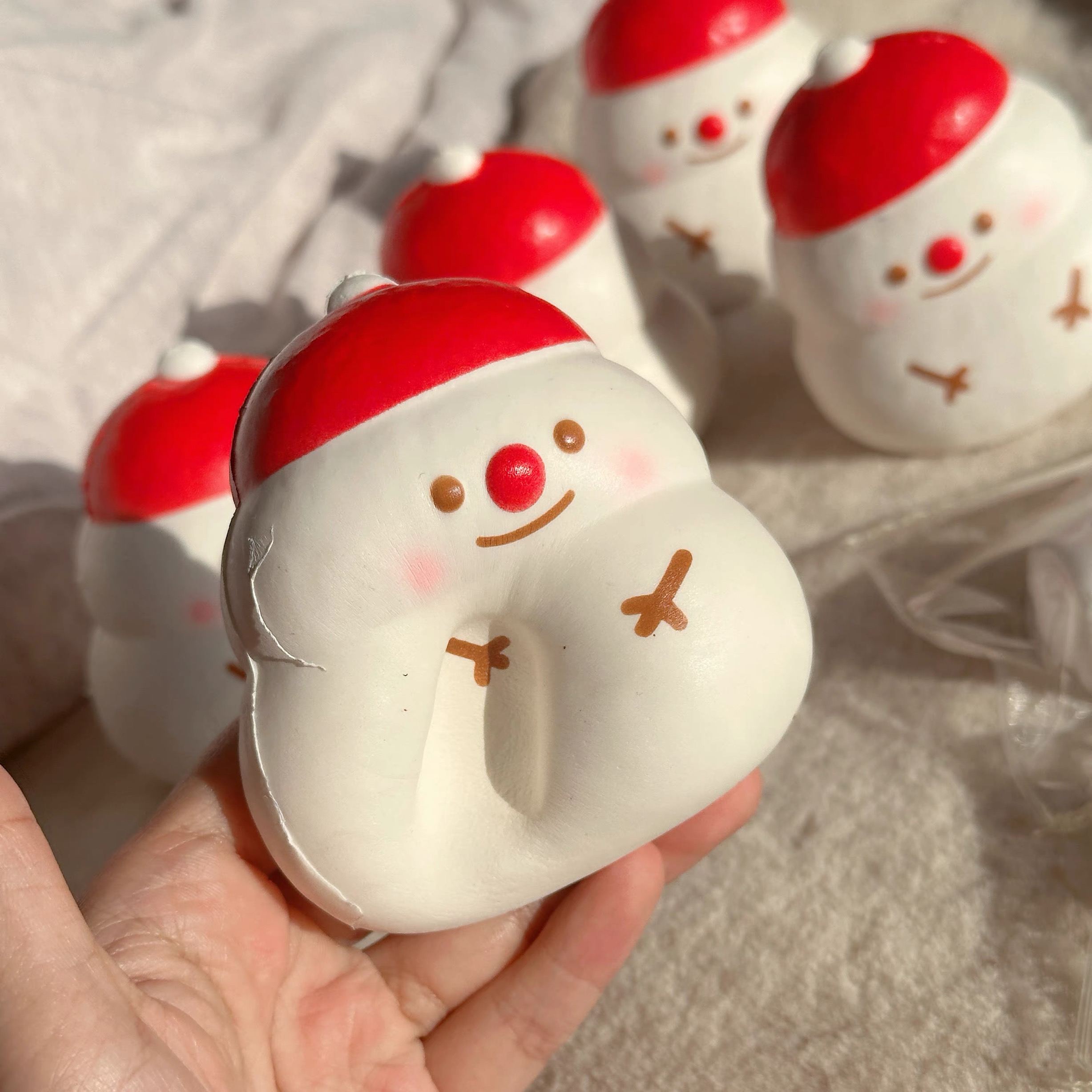 圣诞雪人宝宝慢回弹捏捏乐解压玩具创意礼物潮玩squishy - 图1