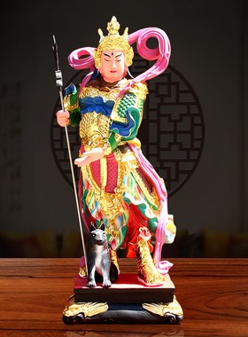 速发二1神杨戬神像家用供奉树脂摆件郎6天哮寸犬天神将军二郎真君