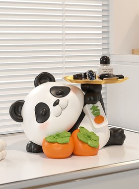 速发纳猫收熊客厅桌面摆件玄关电视柜茶进装饰品几门入户家居装饰