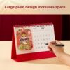 2026 customized extra-large Chinese red red festive triangle made with large font corporate gift calendar customized national style business desk calendar desktop year of the snake new creative monthly calendar