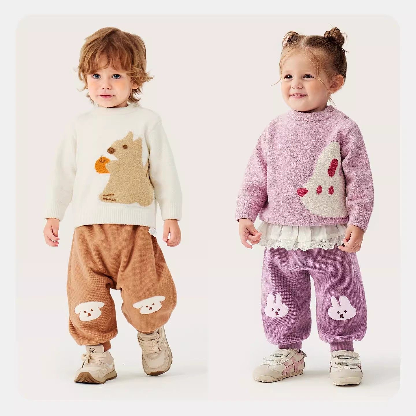 迷你巴拉巴拉男童女童毛衣儿童宝宝柔软舒适半边绒提花针织衫秋冬,淘宝优惠券,粉丝福利购,淘宝优惠卷