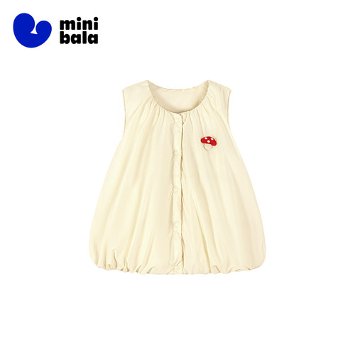 迷你巴拉巴拉女童三防羽绒马甲宝宝拒水加绒背心冬季新款宝宝马夹 - 图3