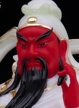 新品汉白玉摆件h 伽蓝韦陀菩萨像寺庙左右护法神关公韦驮佛像家用