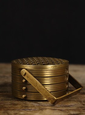 极速苏工纯铜蒸蒸日n上手提炉  蒸笼  包浆细腻 表面光滑