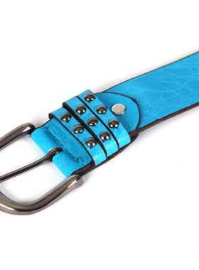 极速Garment Rivet Women Belt Punk RocHk Style PU Leather For