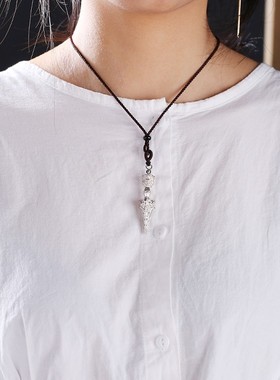 极速藏传情侣民族风纯银金刚v杵吊坠三面普巴降魔杵情侣男女创意