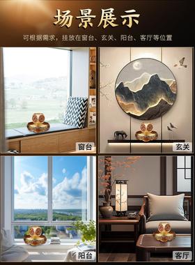 纯黄铜朱砂五帝钱六面转转手把件四大神兽招财进宝桌面装饰摆件