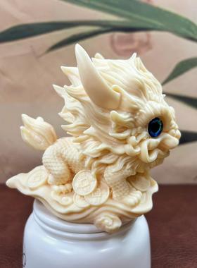 象牙果麒麟大摆件招财貔貅家居客厅博古架造景工艺品国潮瑞兽礼品