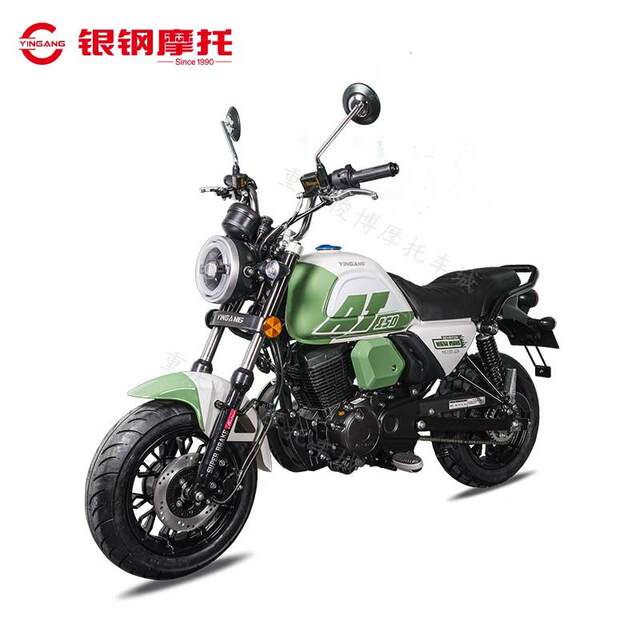 Silver Steel AT150 motorcycle automatic transmission ABS mini retro motorcycle cross-ride rack car continuously variable speed scooter