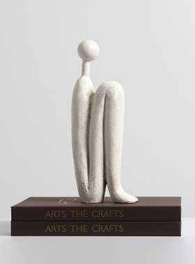 新品装饰推荐圆头人摆件酒店样y板房家居客厅简约玄关可爱送礼北