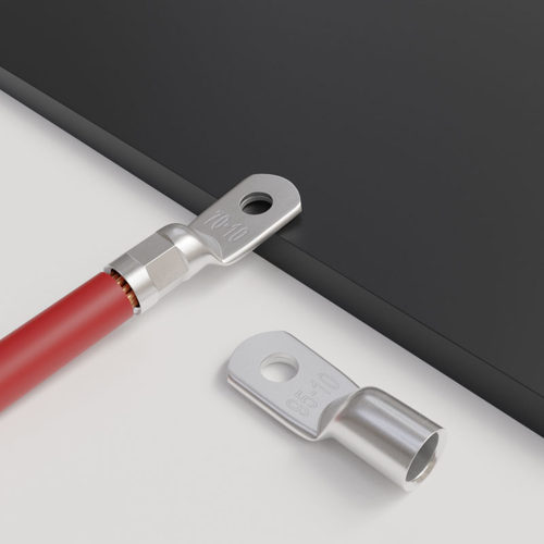 极速JG铜鼻子接线端子6/25/35/50平方铜线鼻子镀锡铜线.耳电缆铜 - 图1