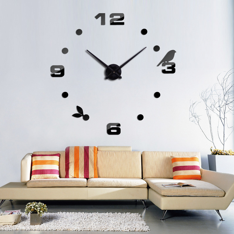 3D Large Wall Clock reloj de pared DIY Quartz Watch Acrylic-图2