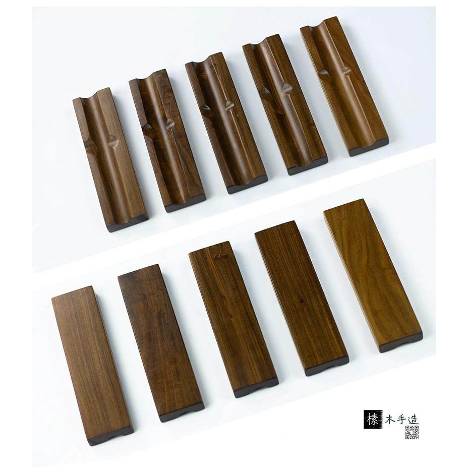 钢笔笔搁实木三槽笔架简约创意双水槽笔座桌面收纳摆件单水槽笔托,淘宝优惠券,粉丝福利购,淘宝优惠卷