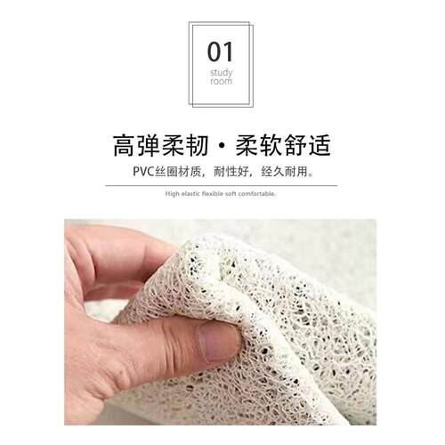 新中式丝圈入户门地垫进门大门口玄关防滑垫家用脚垫PVC耐脏地毯 - 图3
