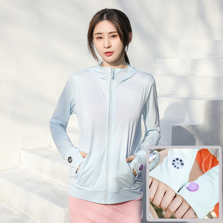CJ防晒服女夏季2024新款直播款长袖连帽防紫外线外套防晒衣薄款_俏佳人时装屋_女装/女士精品-第2张图片-提都小院