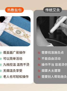 南京同仁堂海盐热敷包电加热盐包粗盐袋肚子痛经姨妈神器艾灸理疗