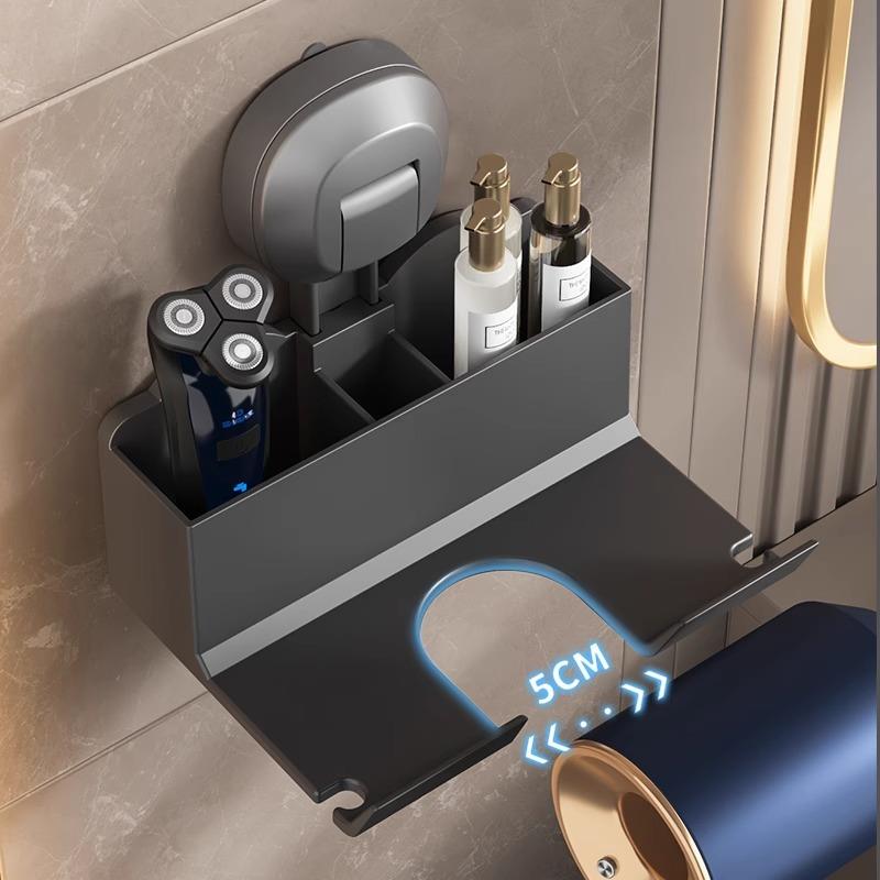 吹风机置物架免打孔卫生间电吹风支架壁挂式浴室风筒放置架子挂架 - 图2