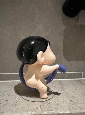 速发浴室洗澡玄品摆关桌面装饰件可爱