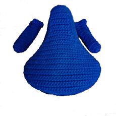 Лён 议价单色手工毛线编织普通自行车共享单车座套手把套