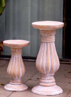 花盆底座户外庭院花园阳台高脚花台摆件圆柱擡高架花架放花的墩子