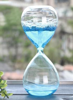 泡沫沙漏计时器创意装饰品液体油滴家庭装饰生日孩子的礼物水滴