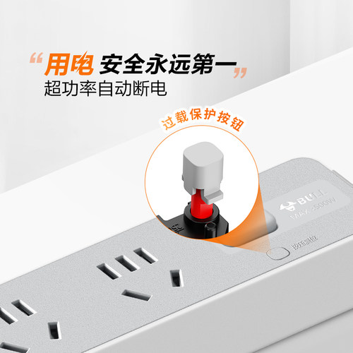 公牛插座正品官方旗舰店插板usb排插公牛插排多插位插线板拖线板 - 图0