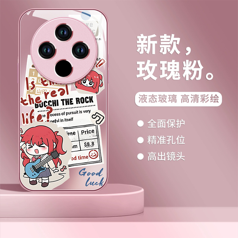 孤独摇滚适用OPPOFindX7手机壳FindX8pro系列新款ultra保护套Find挂链oppox5新款findx6全包玻璃x3外壳oppo - 图1