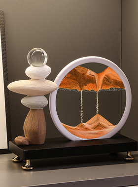 速发时来运转流酒画摆件客厅电视沙柜玄奢装饰品轻关高级感小众办