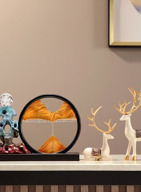 速发石来运转新沙画流中式陶瓷太湖石摆件客厅品视柜酒柜装饰电办