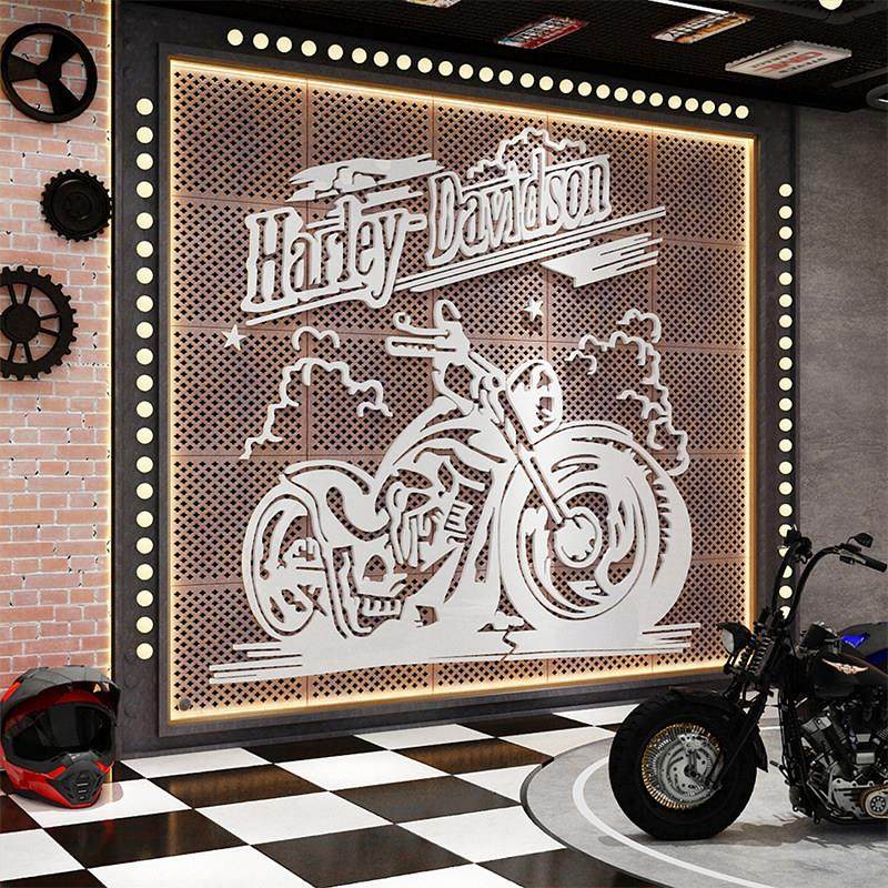 摩托机车元素俱乐部涂鸦墙贴男生布置创意酒吧装饰台球室墙面贴纸,淘宝优惠券,粉丝福利购,淘宝优惠卷