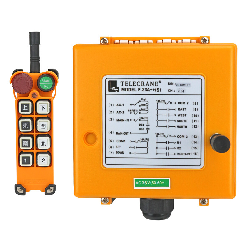 F23-A  (SS)工业遥控器进口带急停开关双速行车遥控器MD电动葫芦 - 图3