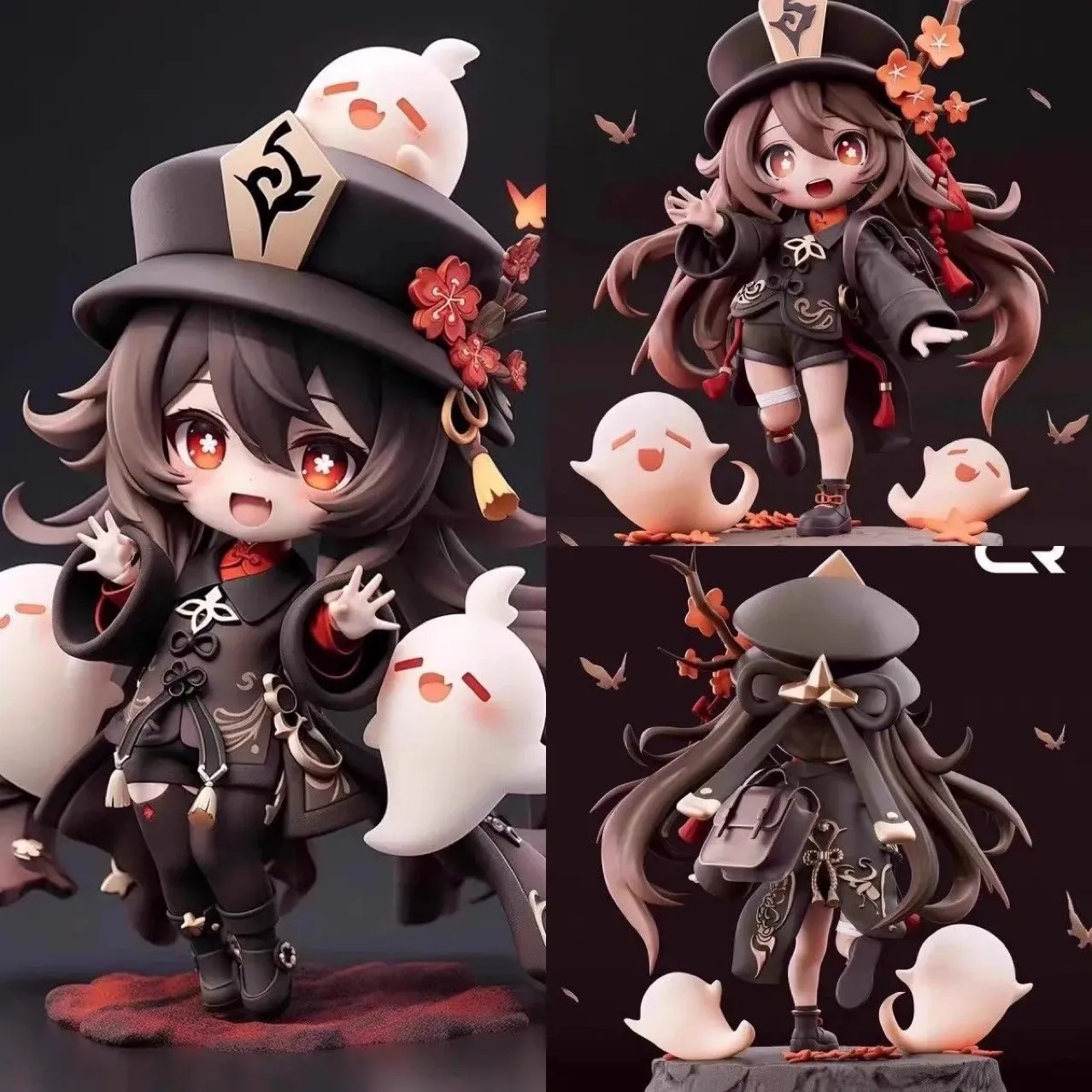 Q version hand-figure Little Walnut Genshin Impact exquisite face carving model two-dimensional ornaments game peripheral toy chassis cute