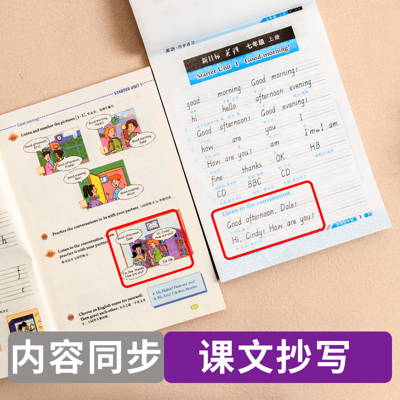 邹慕白人教版衡水体7-9年级英语字帖新目标英语课课练七八九年级上册下册英语课文教材同步练字帖初中学生初一二三练字本带临摹纸 - 图3